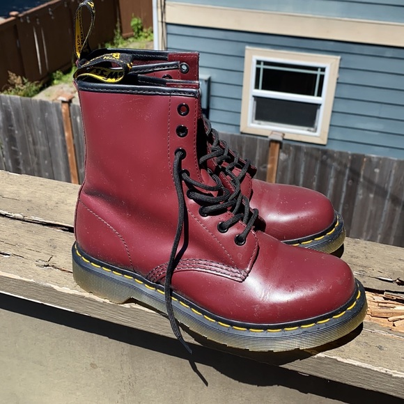 New Maroon Doc Martens - Picture 2 of 3
